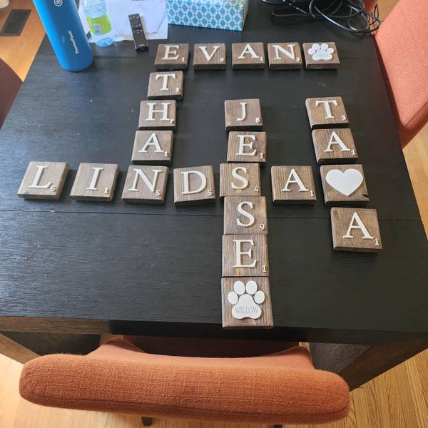 3D Hand Made Custom Name Tiles Wall Decor Cute Trendy Family Gifts - Etsy