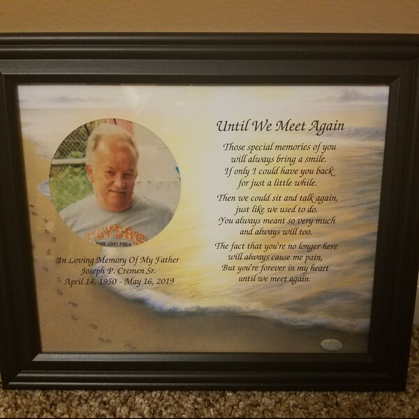 Memory of Husband, Sympathy of Husband, in Memory Gift, Frame Included