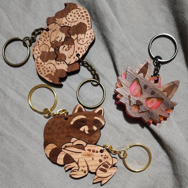 Feathered Raptor Dinosaur Couple Keychains - Friendship or Relationship ...