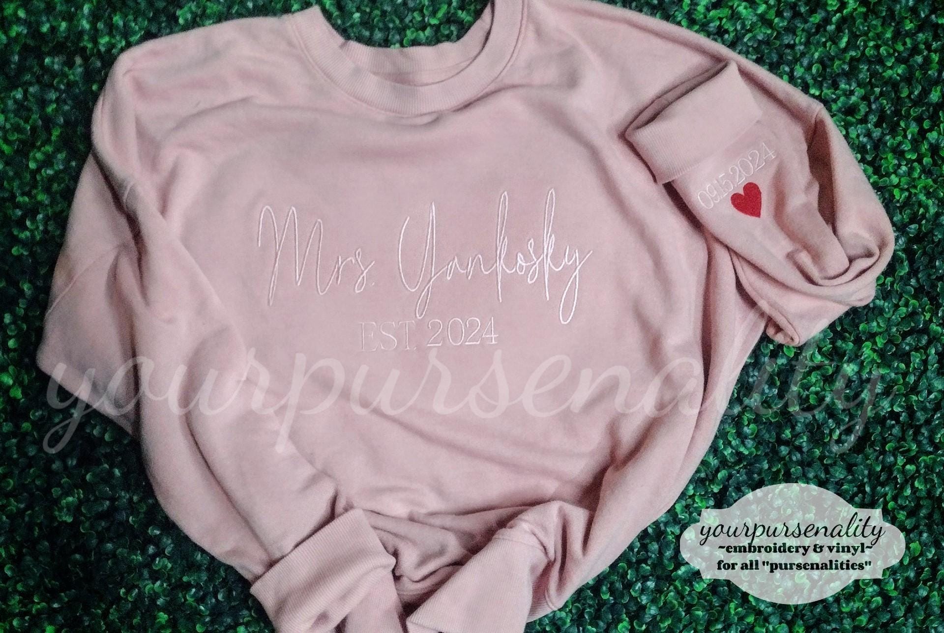 Customer photo for Celeste - Script embroidery font