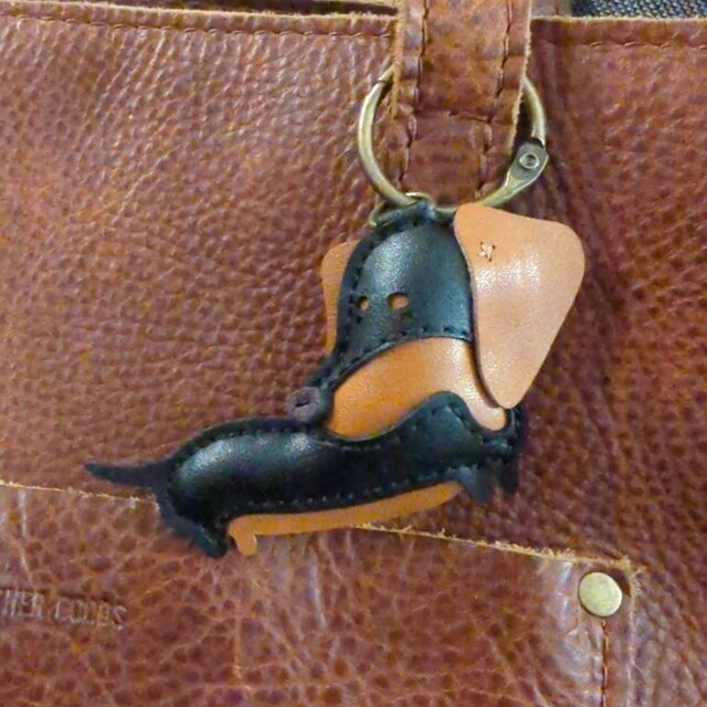 Dachshund Bag Charm, Unique Microfiber Bag Charm, Cute Key