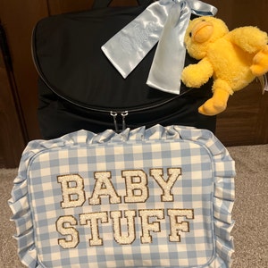 Gingham Ruffle Duffle Bag. 2 Patches Included. - Etsy