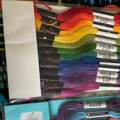 Cosmo Embroidery Floss Set Rainbow Embroidery Floss Collection Lecien ...