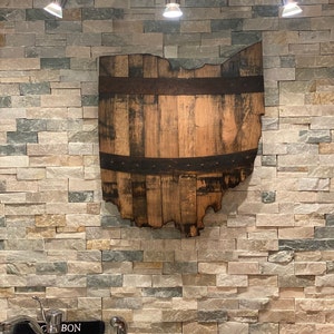 2 Ohio State Bourbon Barrel Wood Cutout With Rings Etsy 2 Ohio State Bourbon Barrel Wood Cutout With Rings Etsy