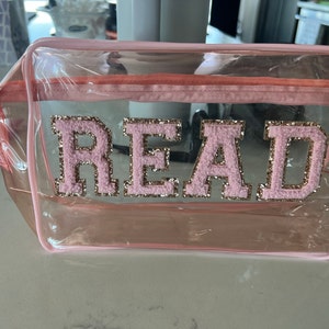 Personalized XL Clear Toiletry Bag, Travel Makeup Cosmetic Bag, Snacks ...