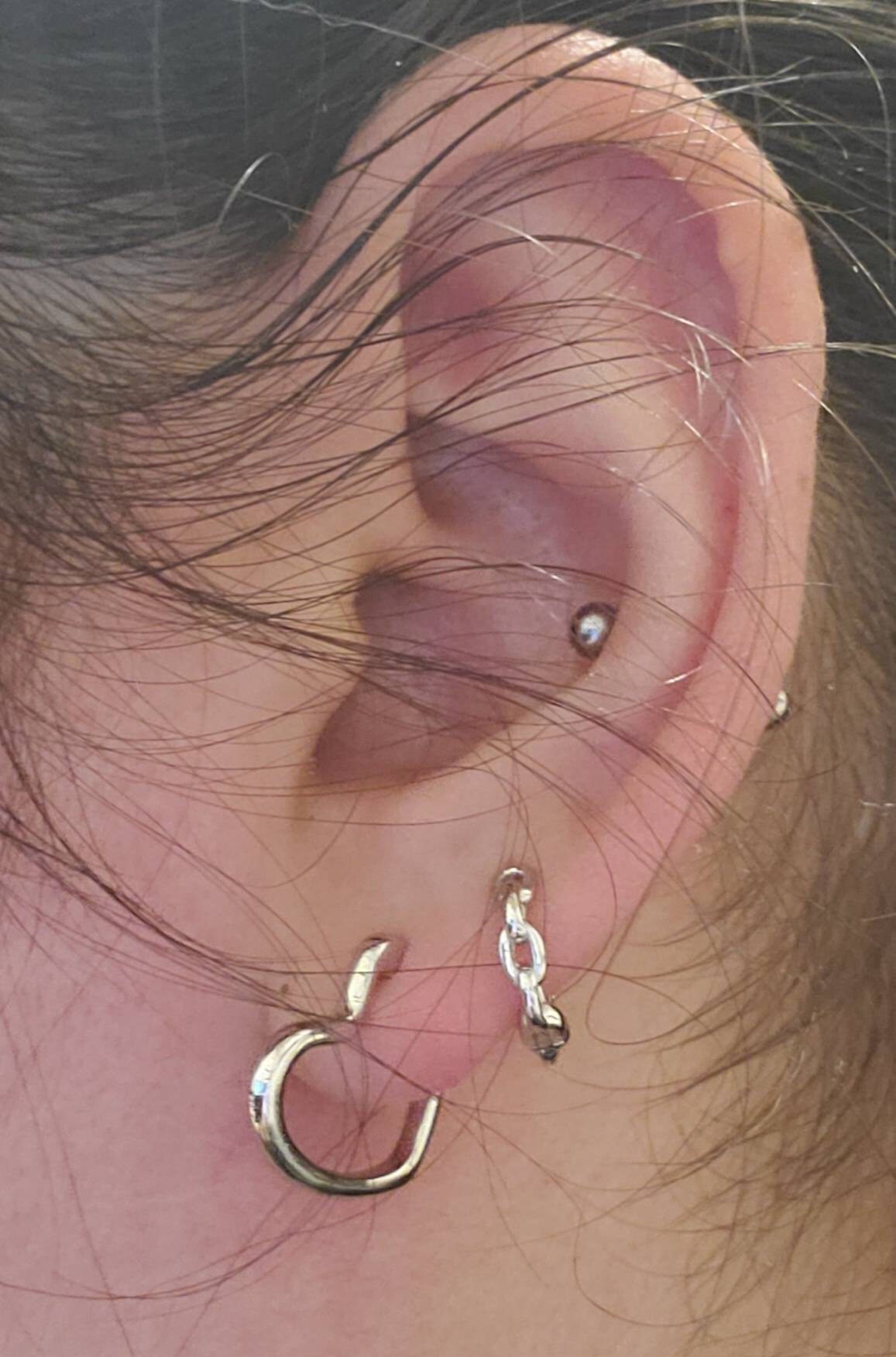 Heart Hoops by Caitlyn Minimalist • Gold Heart Hoop Earrings • Minimalist Earrings • Perfect Gift for Her • Gifts for Women • ER105