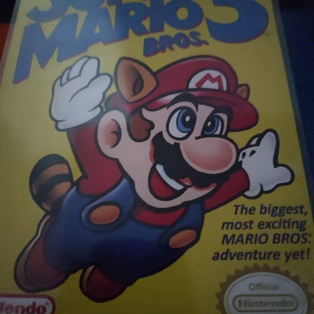 スーパーマリオブラザーズ3 NES ボックスマニュアルポリブロックダスト