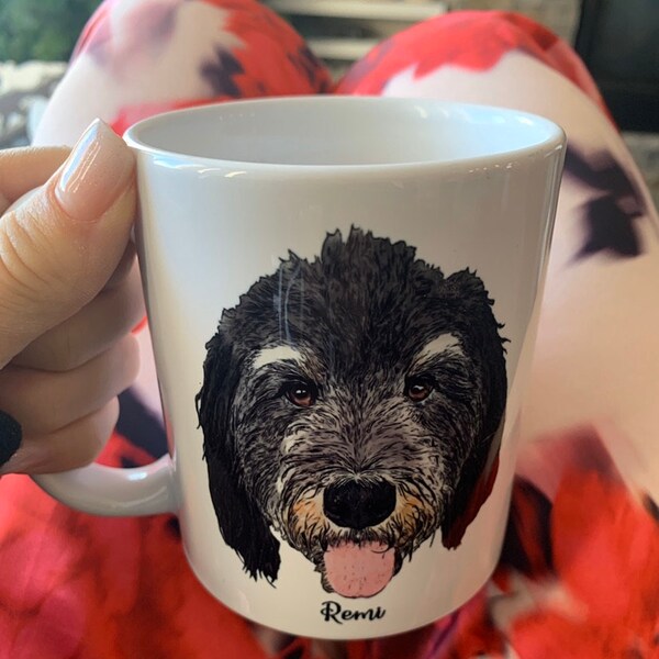 Dog Dad - Personalized Custom Glass Mug