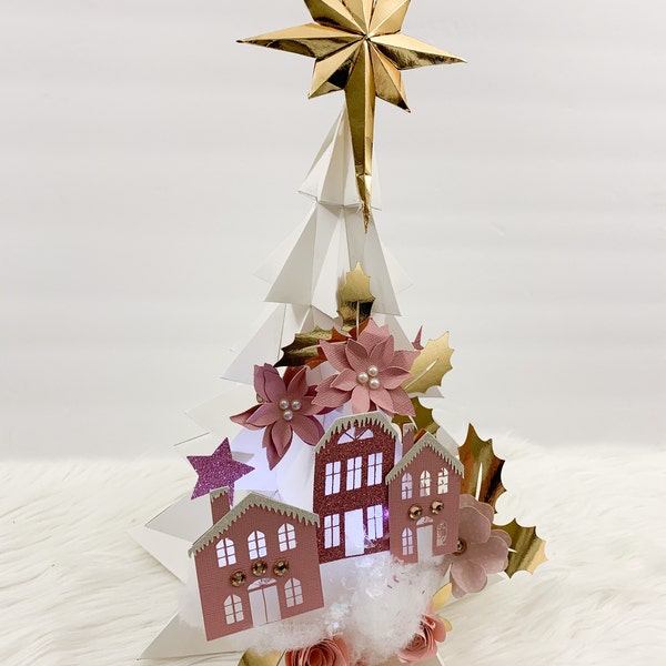 DIY Paper Christmas Tree, 3D Papercraft New Year Gift, Low Poly Paper ...