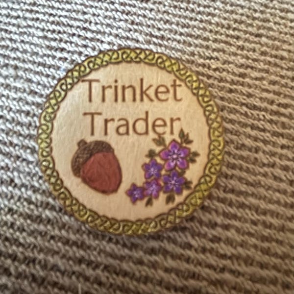 Trinket Trader Badge Pin (small) - Etsy