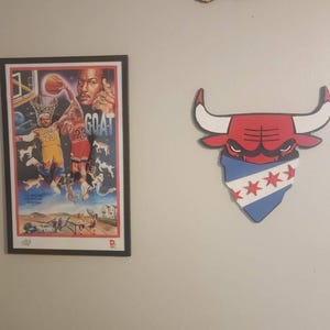 Chicago Bulls/chicago Flag - Wood Sign - Basketball - NBA - Etsy