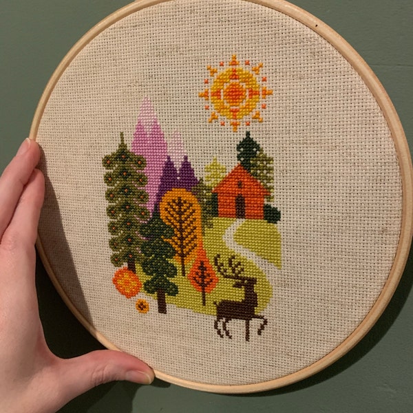 In the Forest Cross Stitch Pattern (digital Format - PDF) - Etsy