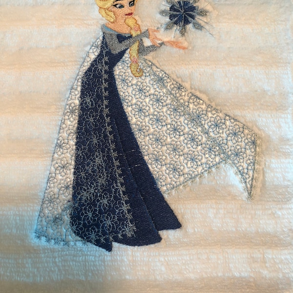 Elsa Snowflake Pattern Embroidery Design Princess, Elsa, Winter Snowflakes, Instantt Download ...