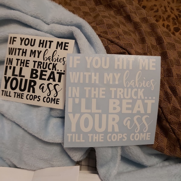 If You Hit Me With My Babies In The Car Sweatshirt main image 0