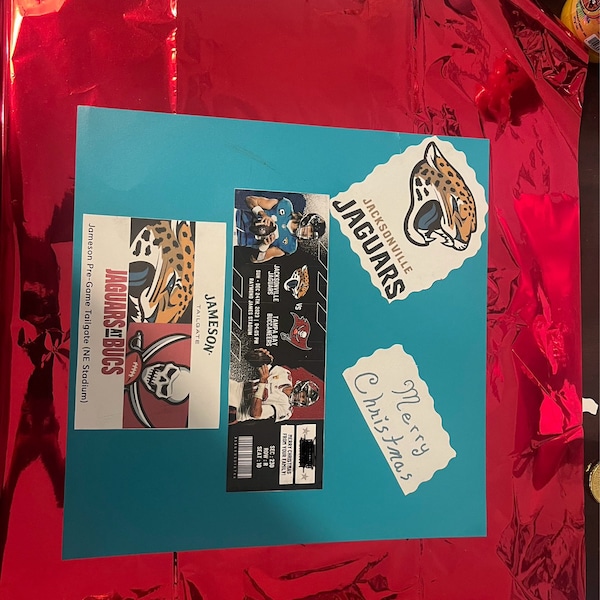 Football Game Ticket Template Anniversary or Birthday Gift for Football