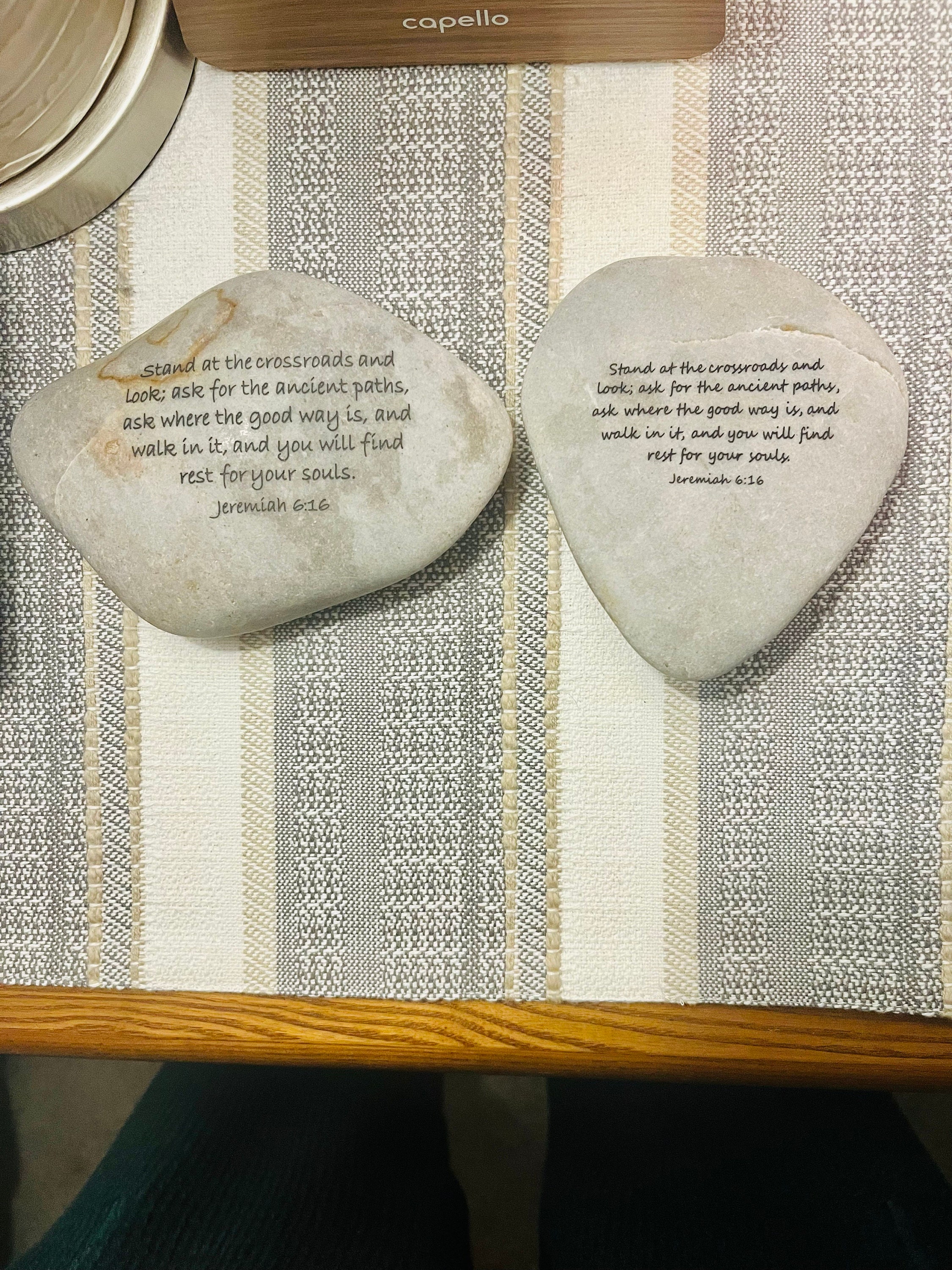 Engraved River Rocks - CUSTOM Scripture Verses - You Choose Your Verse