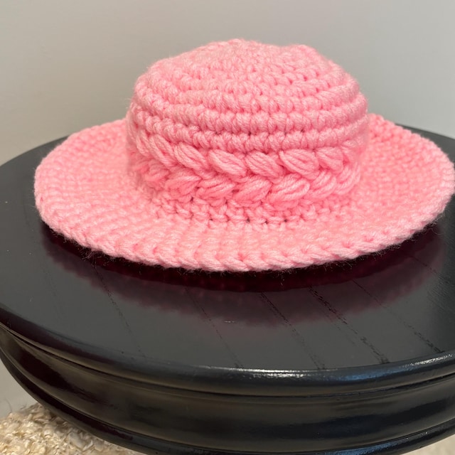 A customer's finished Wheatfield Sun Hat Crochet Pattern