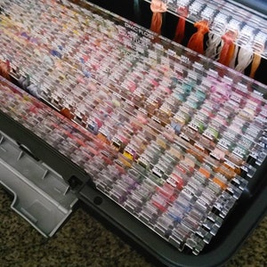20 HOLE Hanging File Thread Organizer, 1/8 Thick Acrylic, for DMC ...