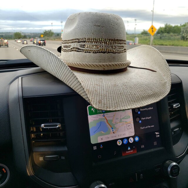 Rope cowboy hat holder for truck hotsell