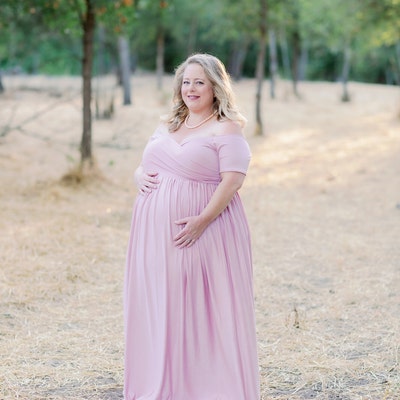 Maternity Dress for Photo Shoot/sweetheart Short Sleeve - Etsy