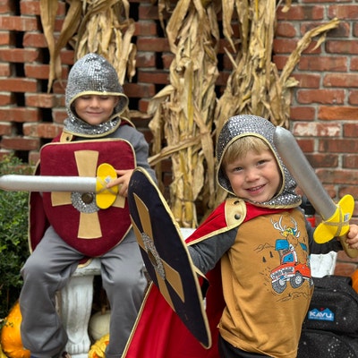 Knight Costume for Kids, Knight Helmet for Kids, Kids Knight Hood, Kids ...