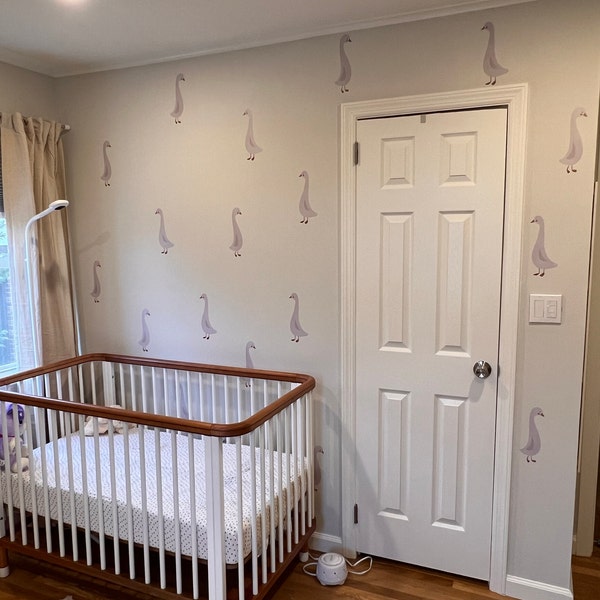 Goose Wall Decal, Cute Animal Nursery Decor - Etsy
