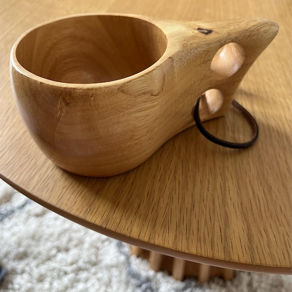 Kuksa Wooden Nordic Drinking Cup, Handmade in Finland by Birch Gnarl
