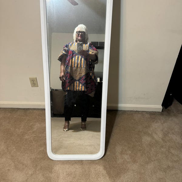 Vintage African Print Maxi Kaftan Free Size main image 0
