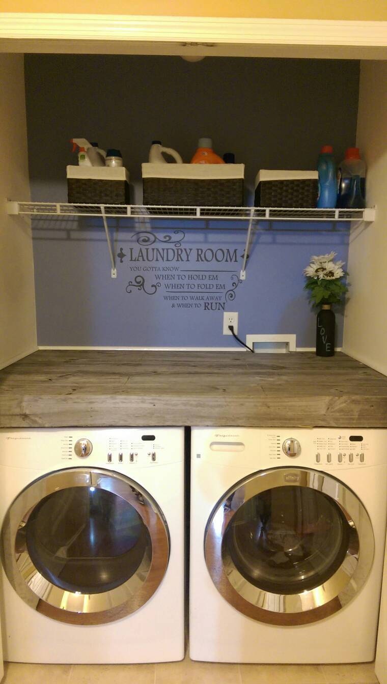 Laundry Room Decal. You gotta know when to hold em. Know when to fold