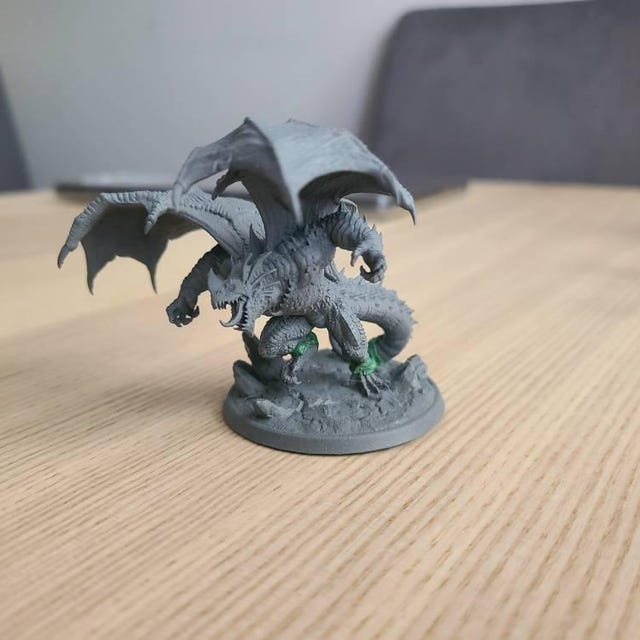 Draconian Terror Resin Miniature | TTRPG | D&D | (8K+ Resolution