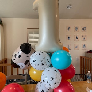 Puppy Balloon Tower, Puppy Balloon Garland, Puppy Party, Lets Pawty ...