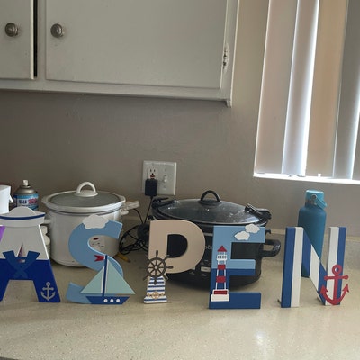 Nautical Nursery Letters Nautical Birthday Party Boat - Etsy