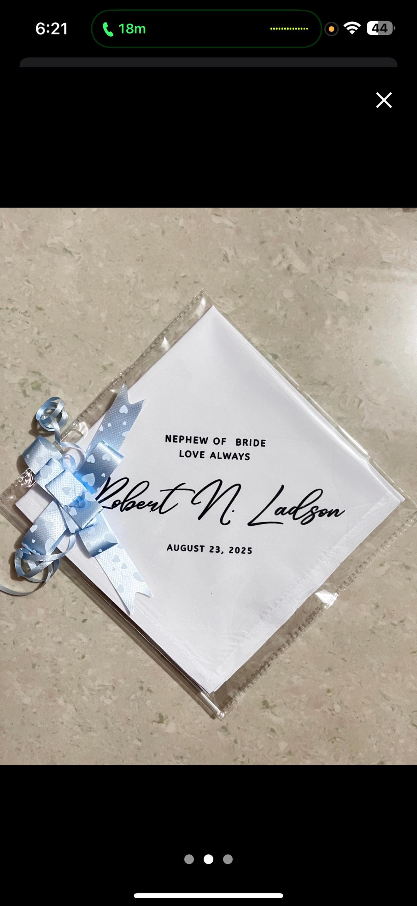 Mother of the Bride Gift, Wedding Gift for Mom, Personalized Wedding Handkerchief for Mom on Wedding Day, Gift for Mother of the Bride