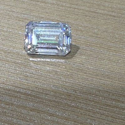 Moissanite Rhodium-Plated Cuff Earrings