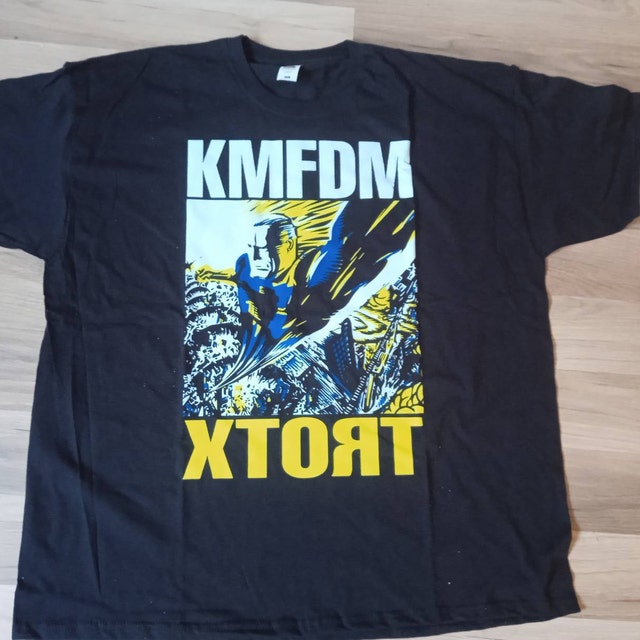 D D P Svcs.,new Dtg/dtf Printed T-shirt - KMFDM - Xtort - Son of A