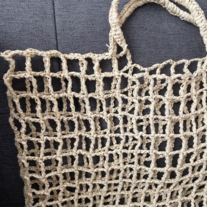 PDF Pattern Crochet Raffia Net Tote Bag Boho Vibes Crochet Pattern DIY ...