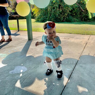 ONEderland Clock Red Romper: Alice Birthday Outfit, Tea Party smash cake Costume