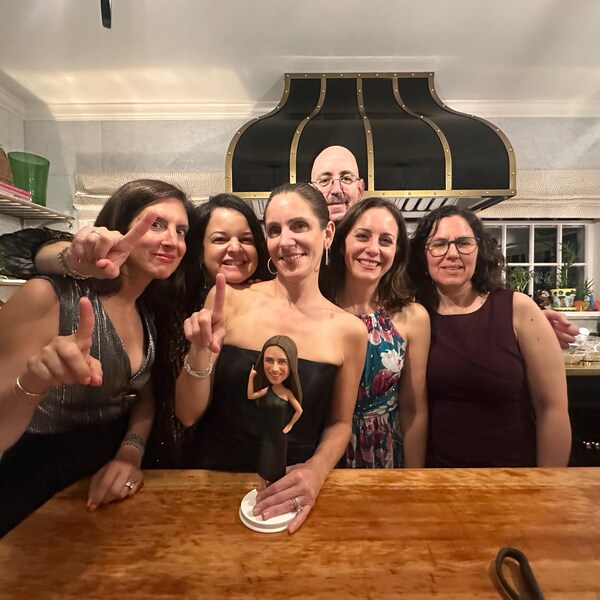 Wine Stopper Four Person Bobblehead - Personalized