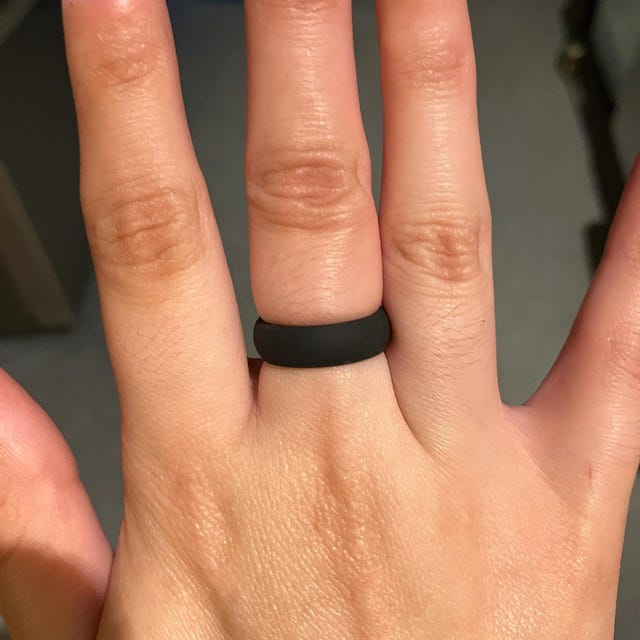 Matching Rings Stormi Ring 6mm Black Silicone Wedding Band