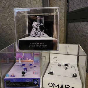 OMORI ホワイトスペース 3Dキューブジオラマ テンプレート