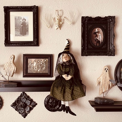 4x6 Scary Witch PHOTO Vintage Creepy Halloween Freak Scary Strange ...