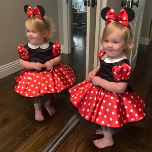 Minnie Mouse Traje De Cumpleanos Para Ninos Disfraz Inspirado Etsy