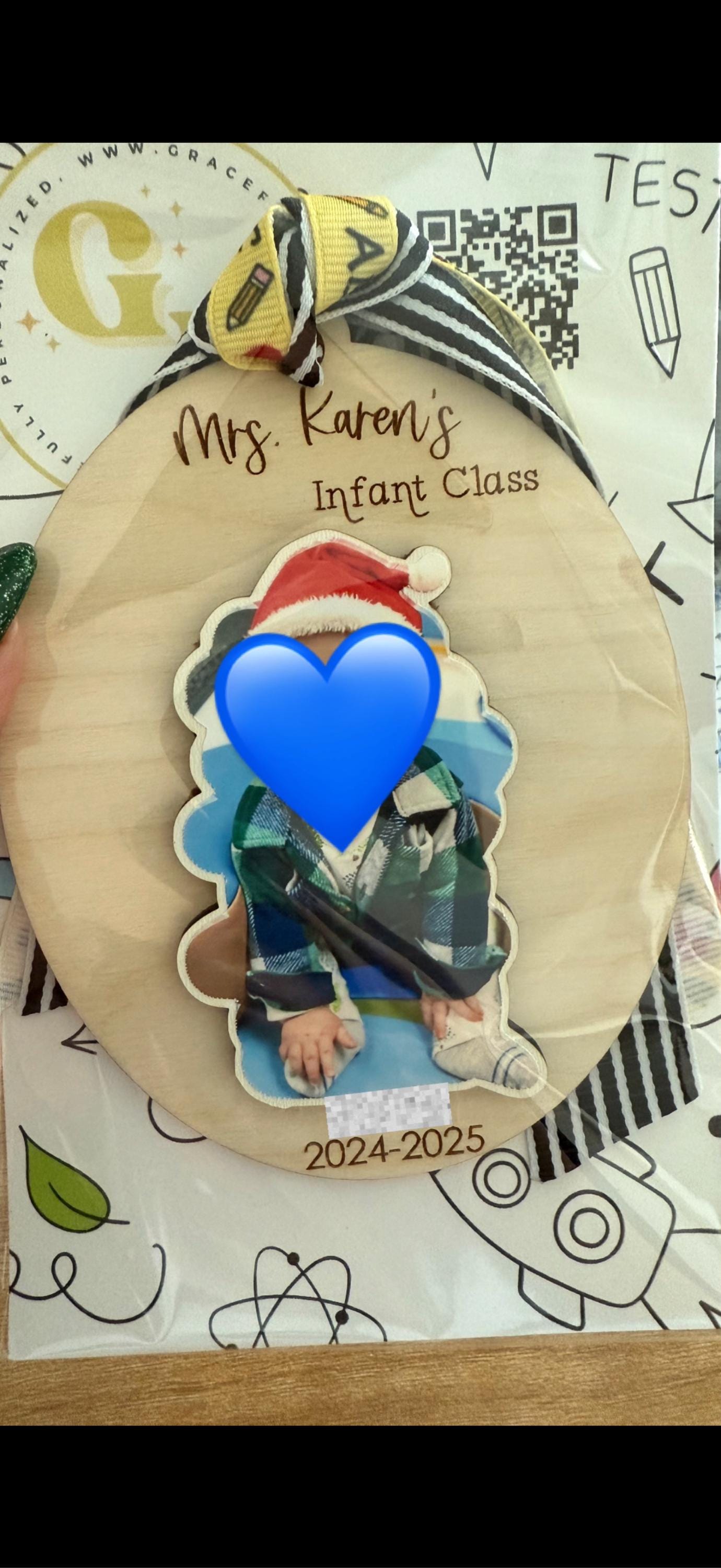 Class Picture Ornament, Gift for Teacher from Classroom, Gift from Classroom, Personalized Teacher Gift, Gift from Students