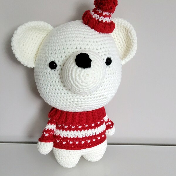Pjotr the Polar Bear Amigurumi Crochet Pattern PDF - Christmas Crochet ...