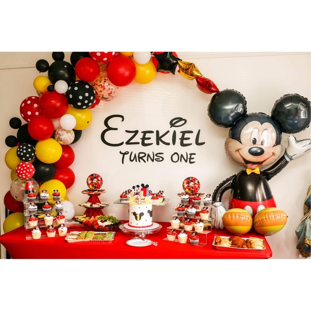 Mickey mouse birthday theme decor ideas at home part 1  #mickeymousebirthdaytheme 