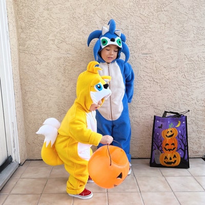 Sonic Tails Onesie Age 1-7 /tails Gift/sonic / Children's Sonic the ...