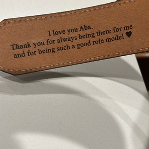 Personalised Men's Leather Belt