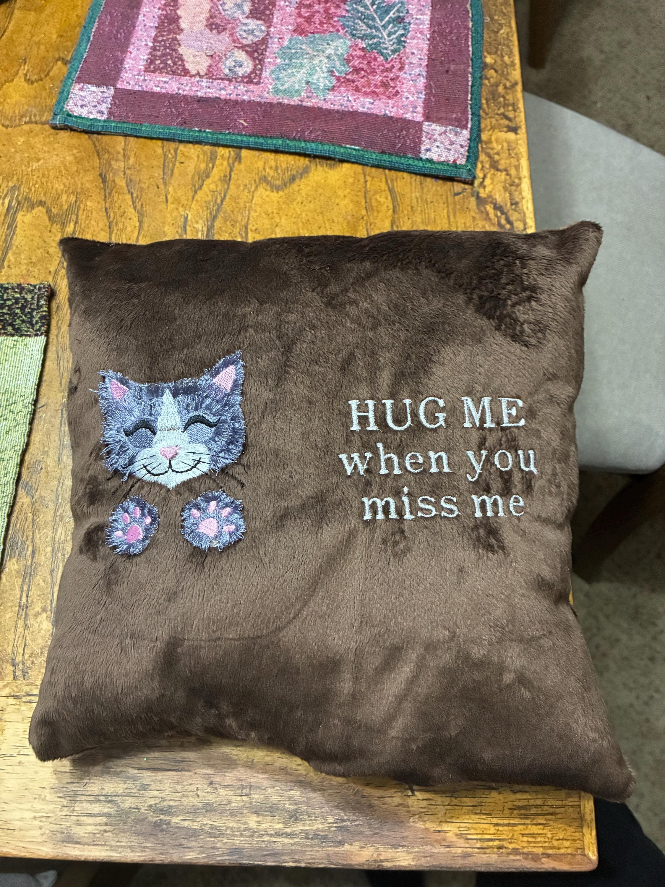 Customer project using Adorable Little Fringed Kitten Kitty Cat embroidery design