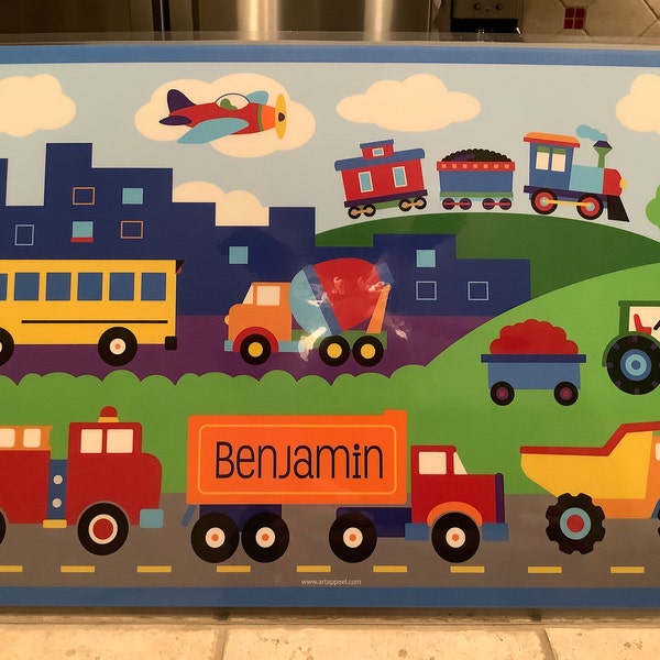 Kids Placemat Map Personalized