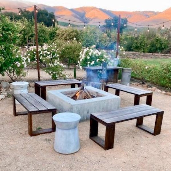Outdoor Bench Plans 48x18 in - DIY Garden Bench - Etsy